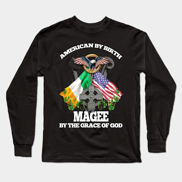 MAGEE Family Name Irish American Long Sleeve T-Shirt by Ireland